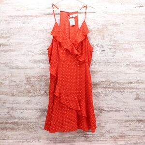 Love Tree Dress Women's Size Large Red & White Polka Dot